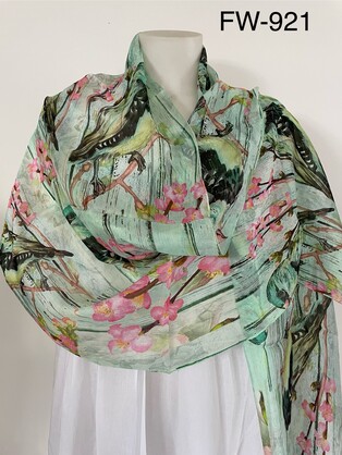 Silk Long Scarf FW-921