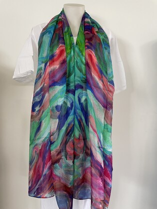 Silk Long Scarf FW-923
