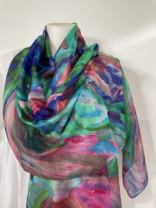Silk Long Scarf FW-923