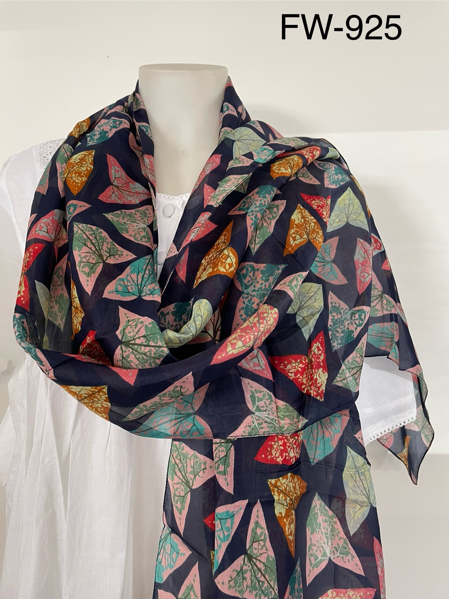 Silk Long Scarf FW-925