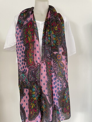 Silk Long Scarf FW-926