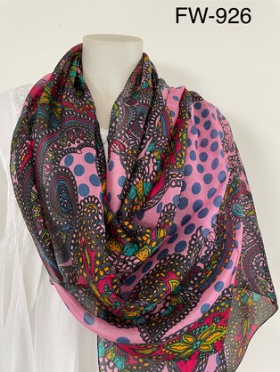 Silk Long Scarf FW-926