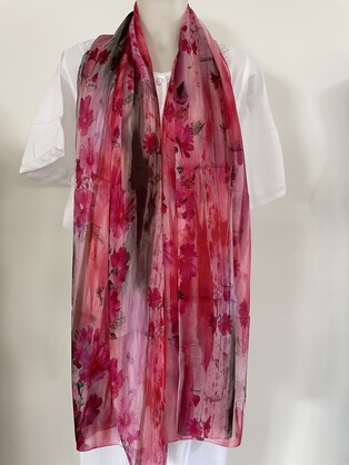 Silk Long Scarf FW-927