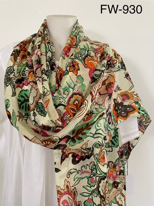 Silk Long Scarf FW-930