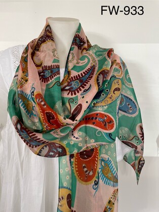 Silk Long Scarf FW-933