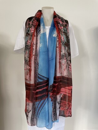 Silk Long Scarf FW-934