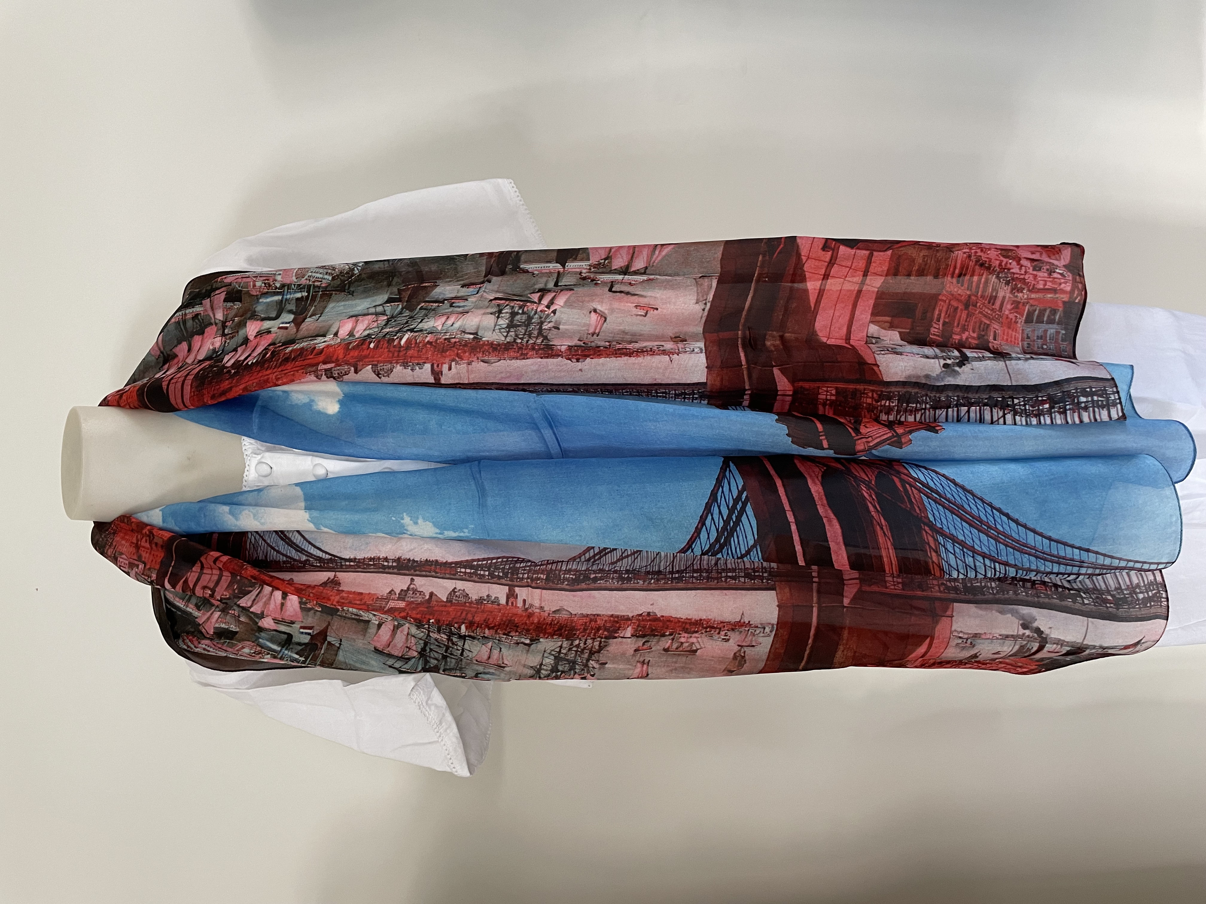 Silk Long Scarf FW-934