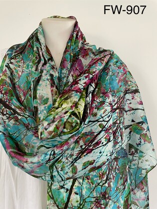 Silk Long Scarf FW 907