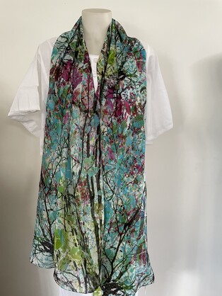 Silk Long Scarf FW 907
