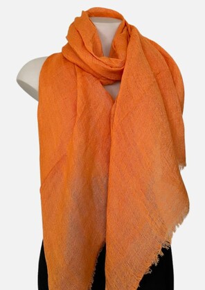 Linen Scarf Orange