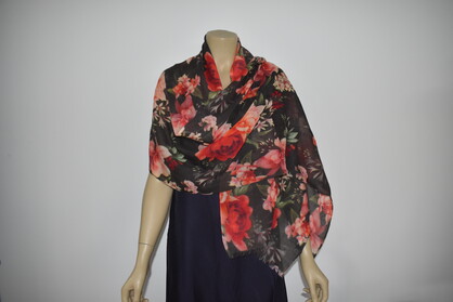 Printed Merino Wool Scarves GI-04
