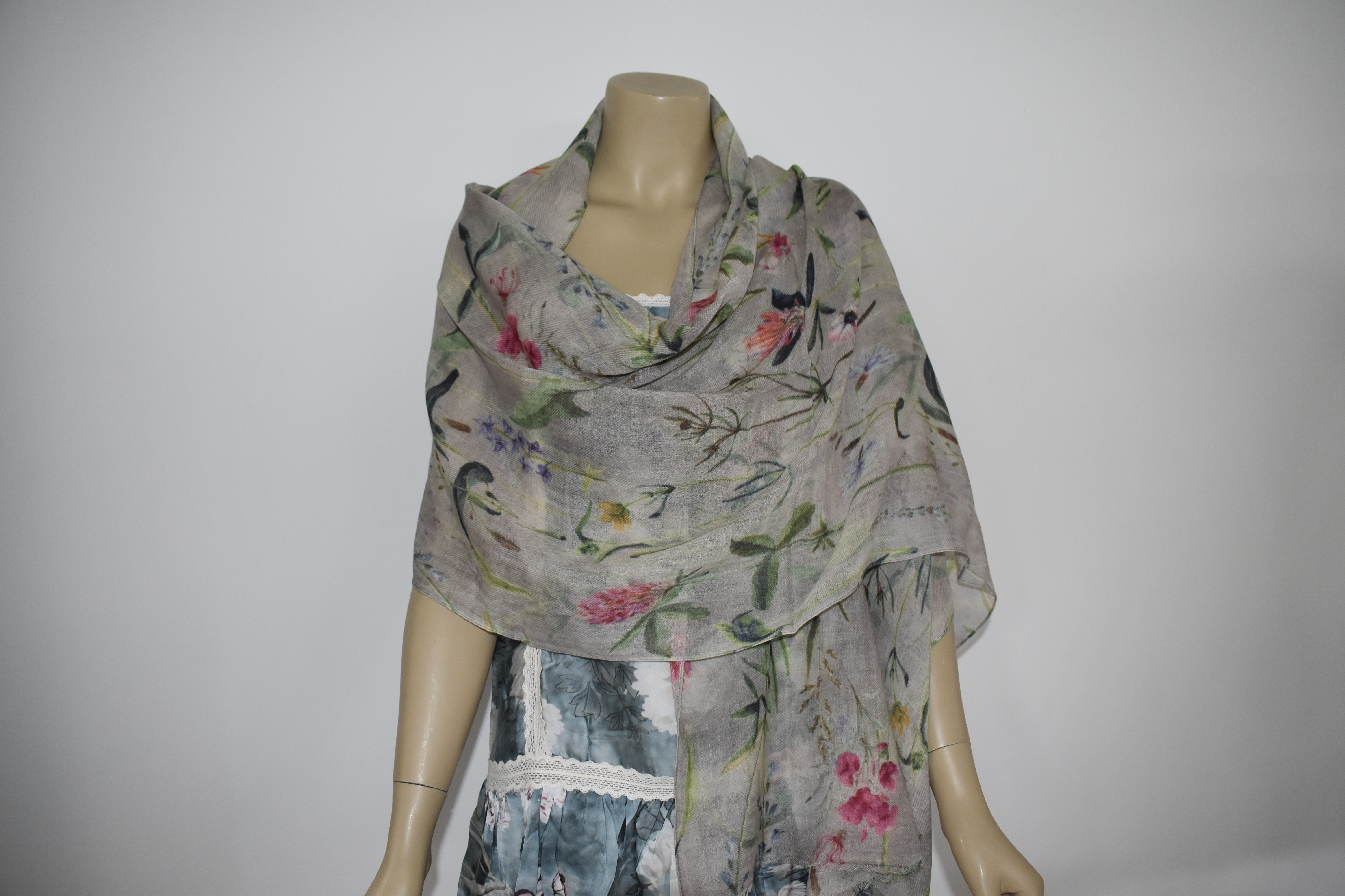 Printed Merino Wool Scarves GI-05