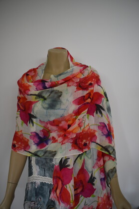Printed Merino Wool Scarves GI-06
