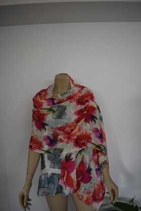 Printed Merino Wool Scarves GI-06