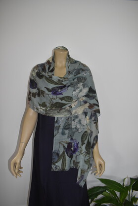 Printed Merino Wool Scarves HAB-01