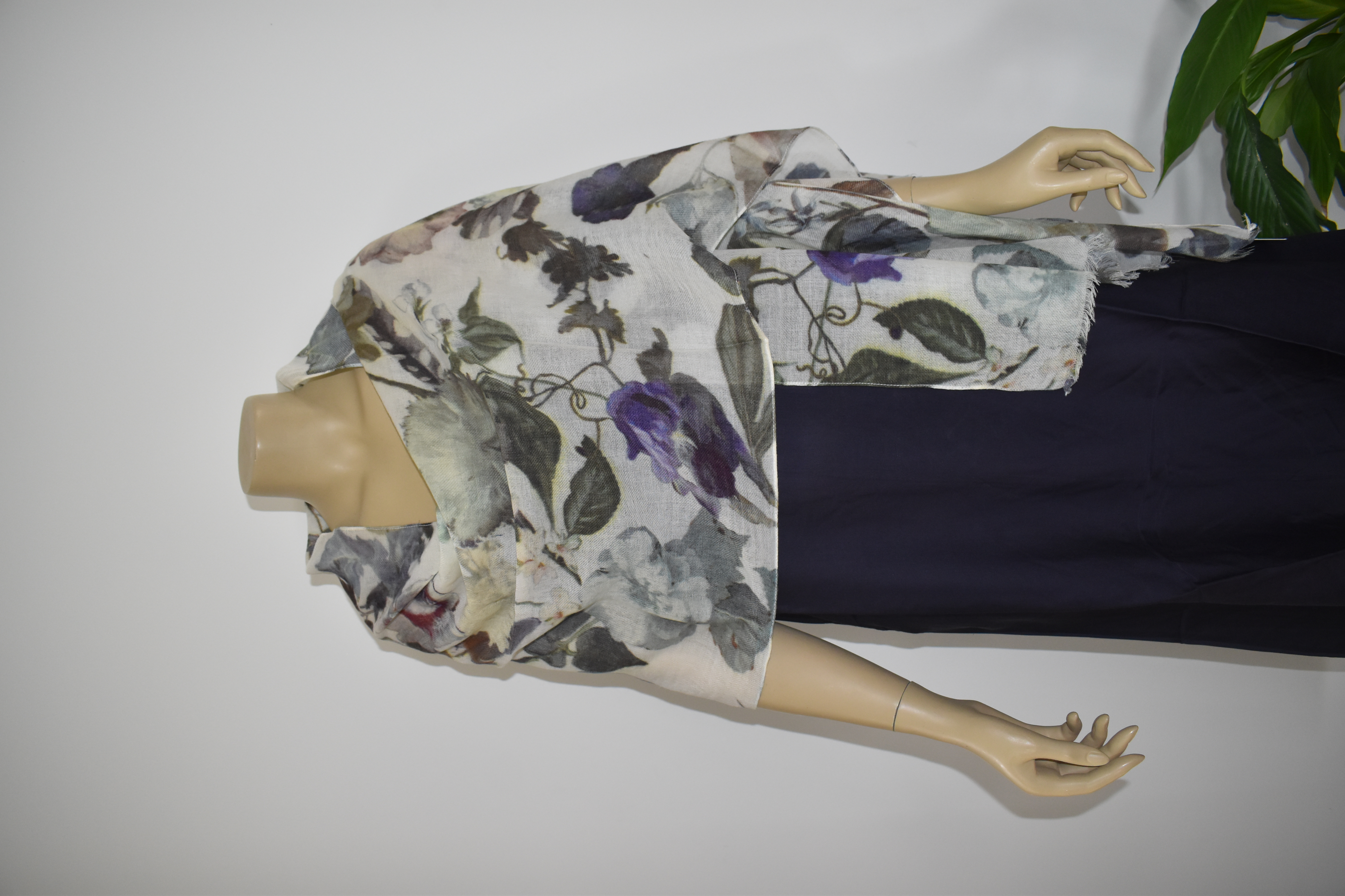 Printed Merino Wool Scarves HAB-02