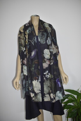 Printed Merino Wool Scarves HAB-101