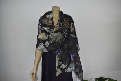 Printed Merino Wool Scarves HAB-101