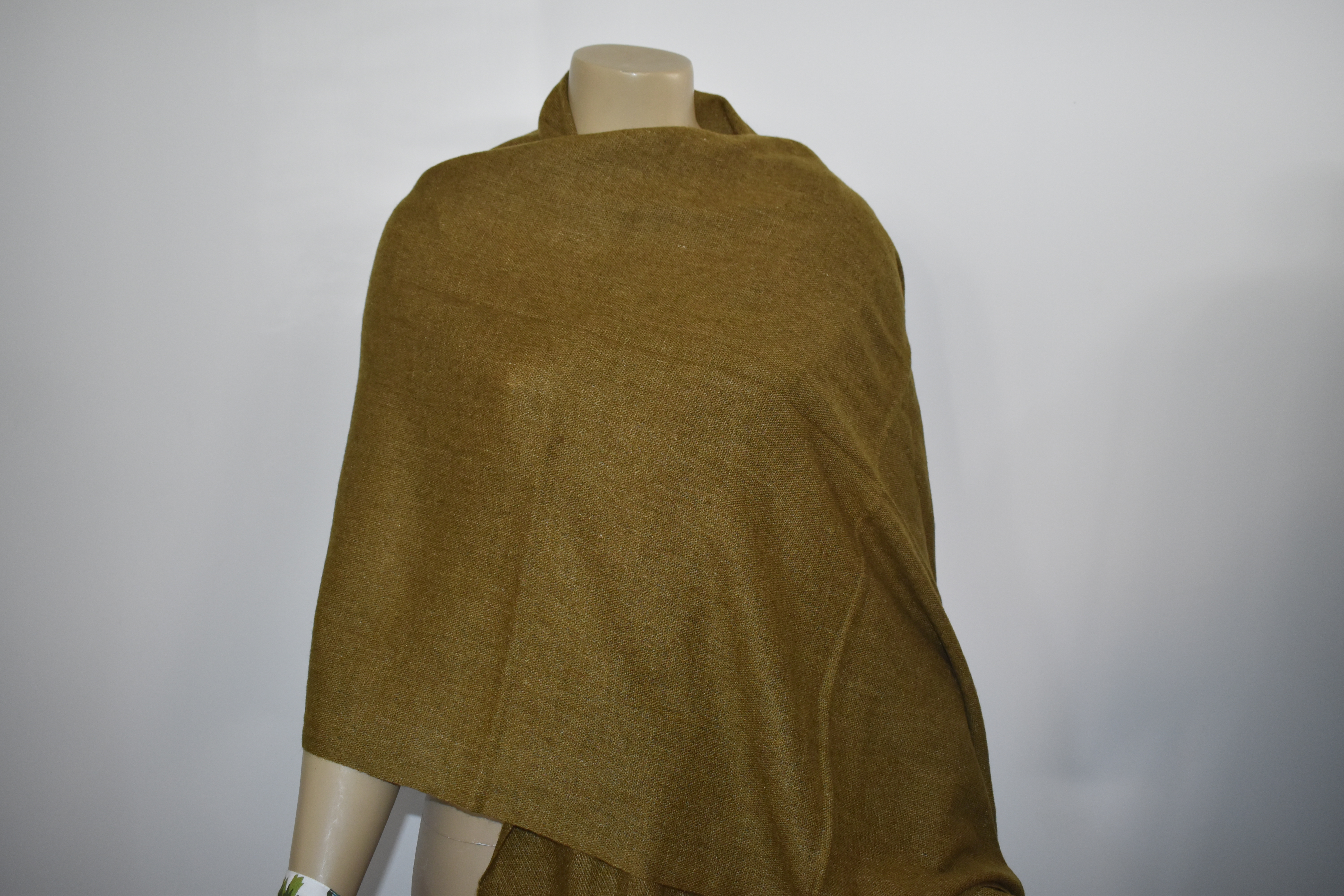 Cashmere Wool Poly Scarves Moss Green