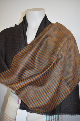 Cashmere Wool Mufflers Reversible Mustard Mixed