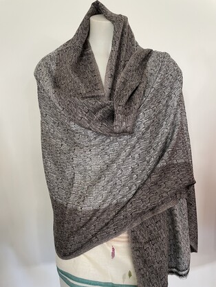 Cashmere Wool Poly Scarves Stripes/Checks A2