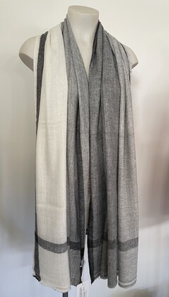 Cashmere Wool Poly Scarves Stripes/Checks A9