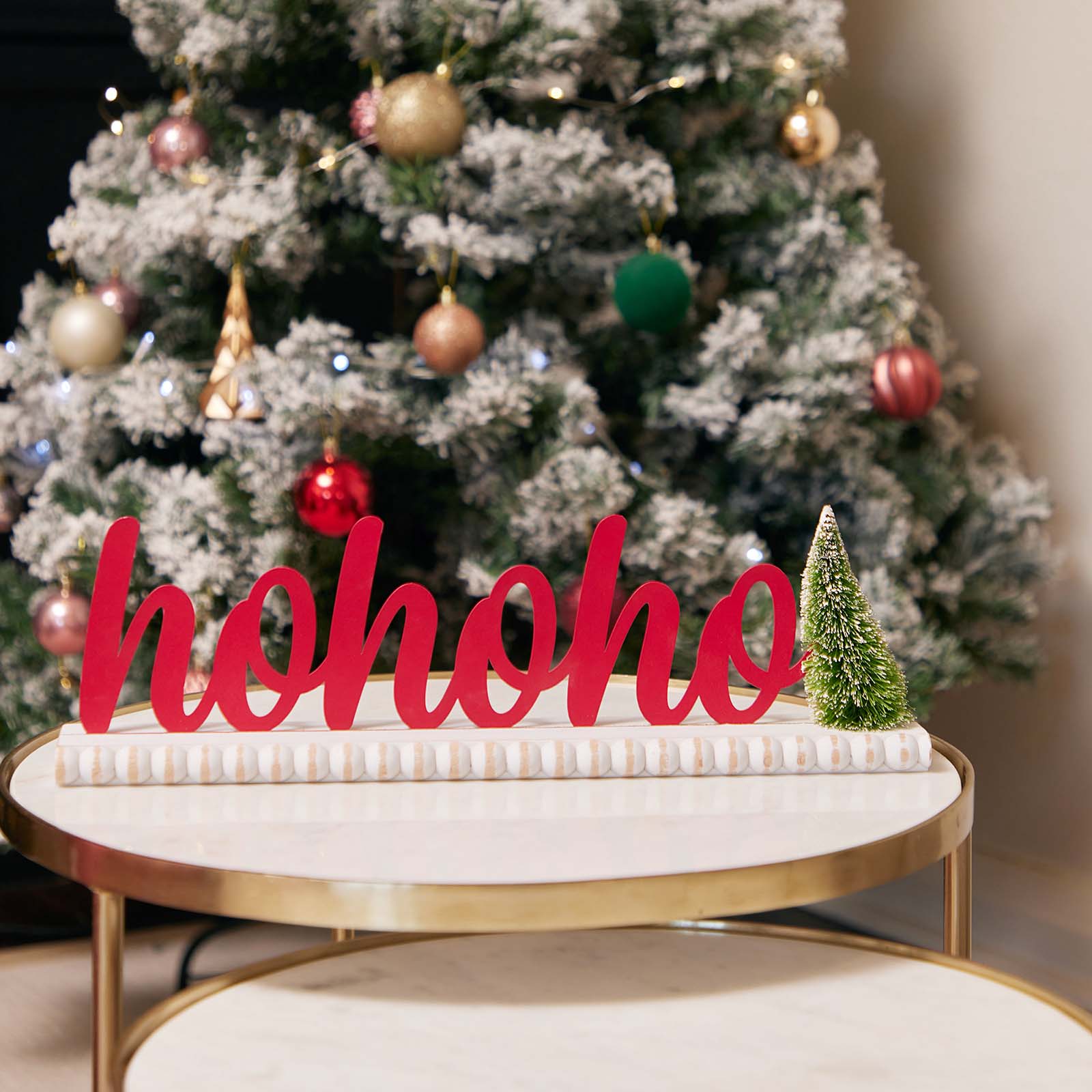 JX6175 | 'HoHoHo' 3D Red Lettering Christmas Decorations