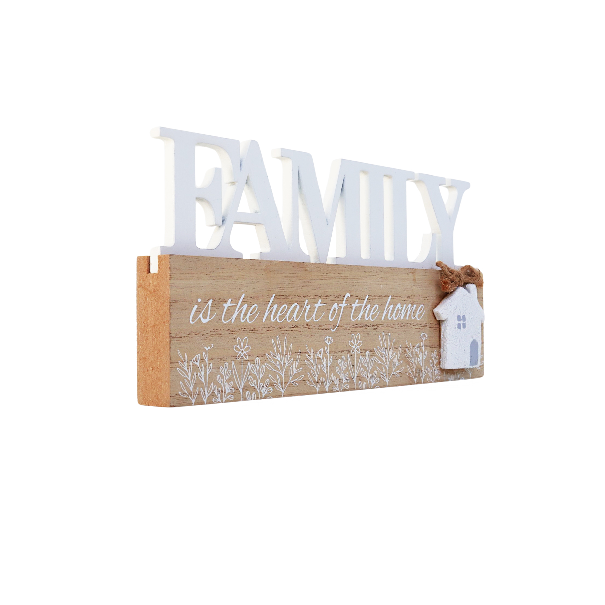 Wholesale JX6215 Wooden Home Decor Family is the heart of the home