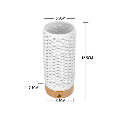 JMA002 |PORC 3D PRINTING NIGHT LIGHT W/WOODEN BASE