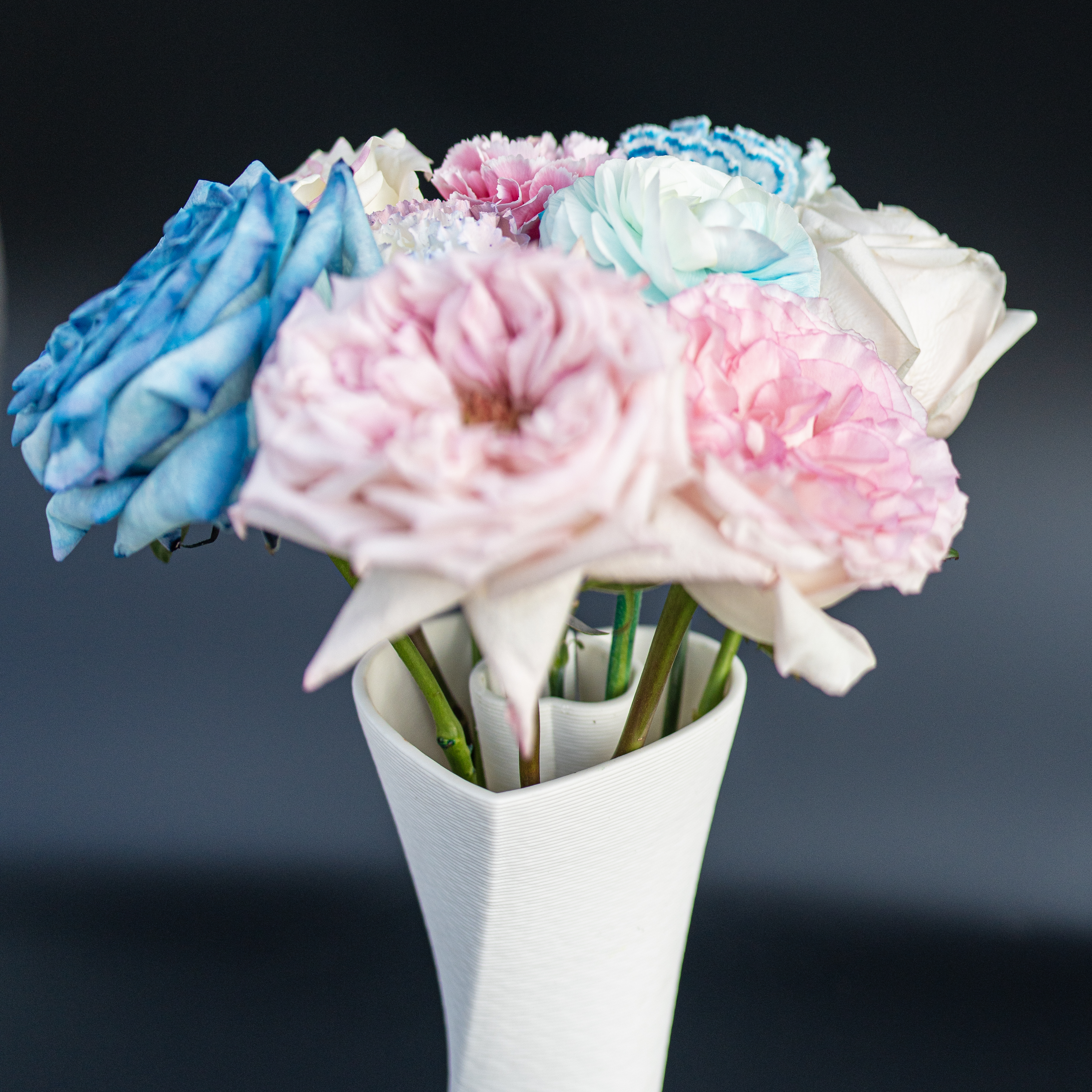 JMA004/LG PORC 3D PRINTING HEART VASE