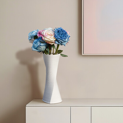 JMA004/LG PORC 3D PRINTING HEART VASE