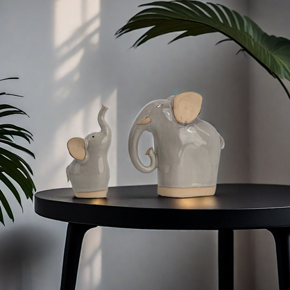 JMA013/2PCS PORC ELEPHANT SET