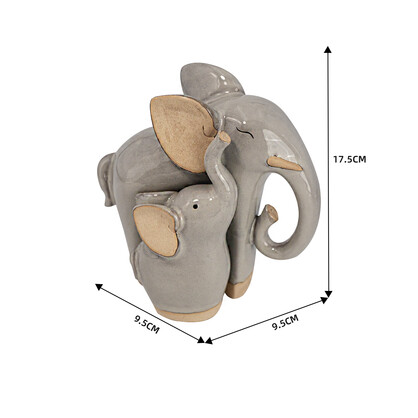 JMA013/2PCS PORC ELEPHANT SET