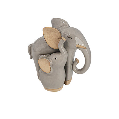 JMA013/2PCS PORC ELEPHANT SET