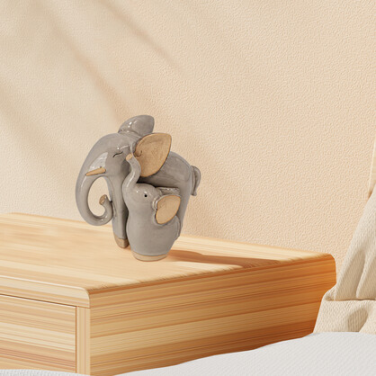 JMA013/2PCS PORC ELEPHANT SET