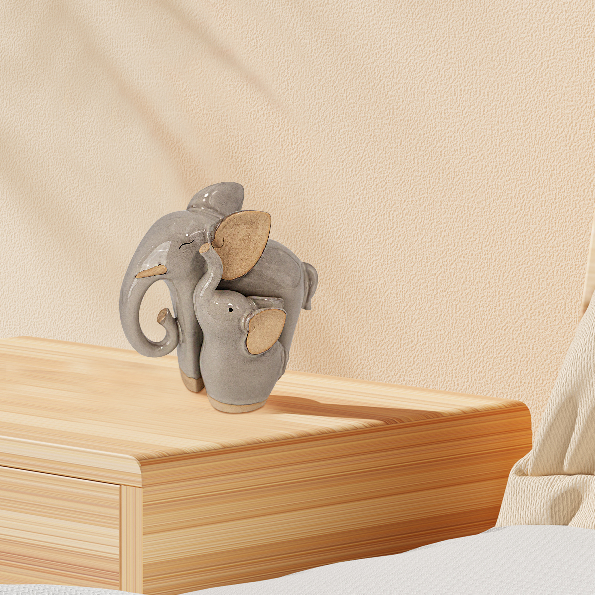 JMA013/2PCS PORC ELEPHANT SET