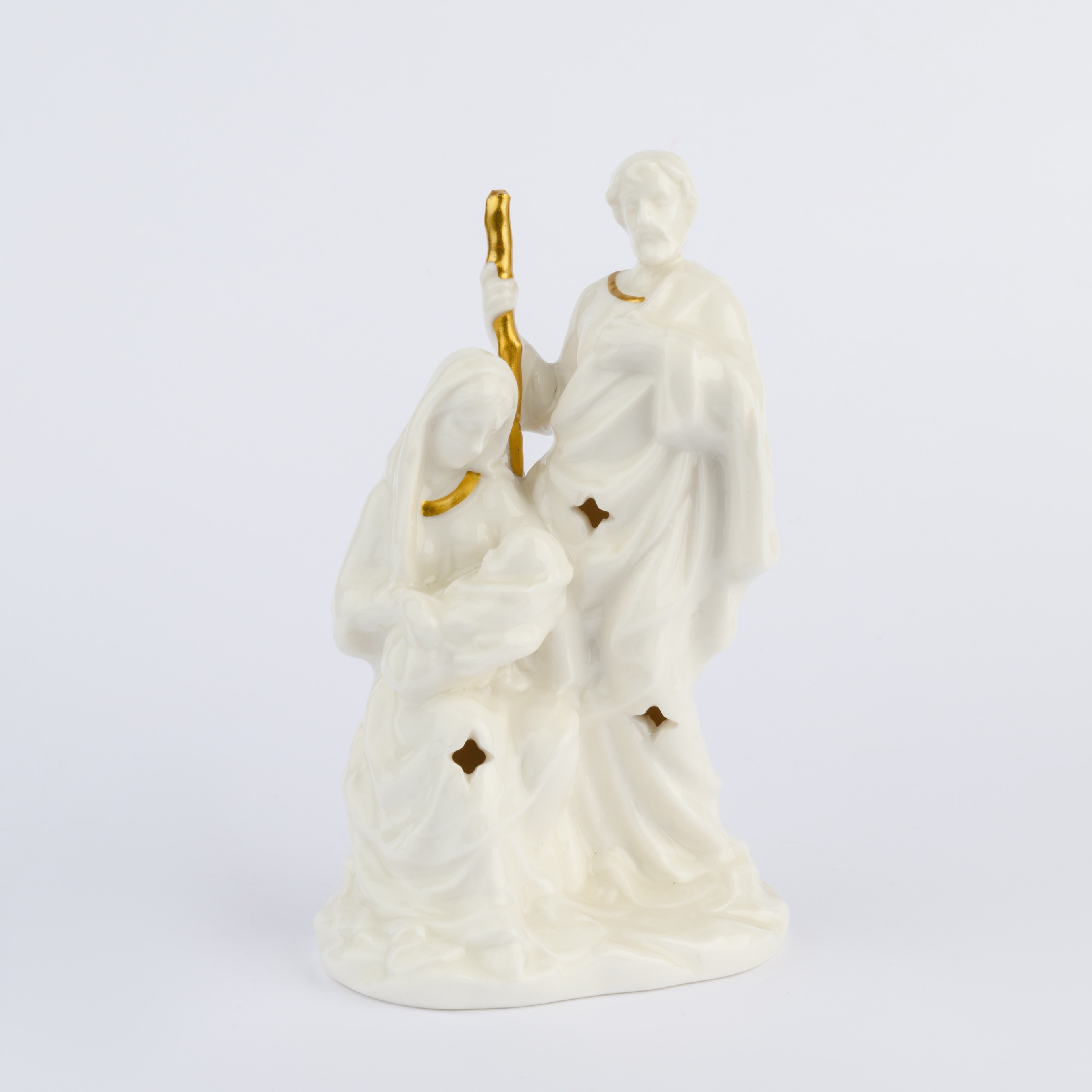 PORCELAIN NATIVITY WITH LED LIGHT