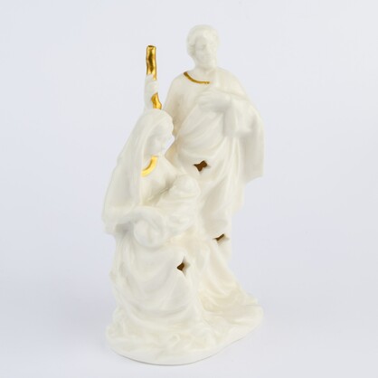 PORCELAIN NATIVITY WITH LED LIGHT