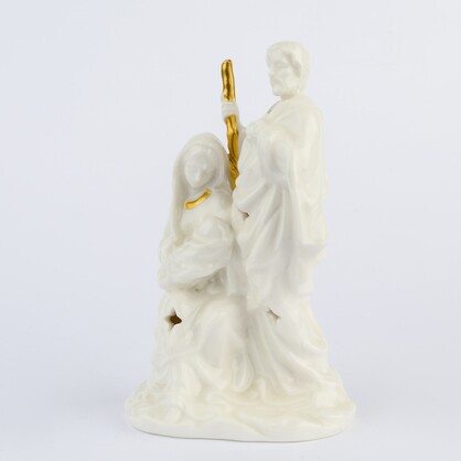 PORCELAIN NATIVITY WITH LED LIGHT