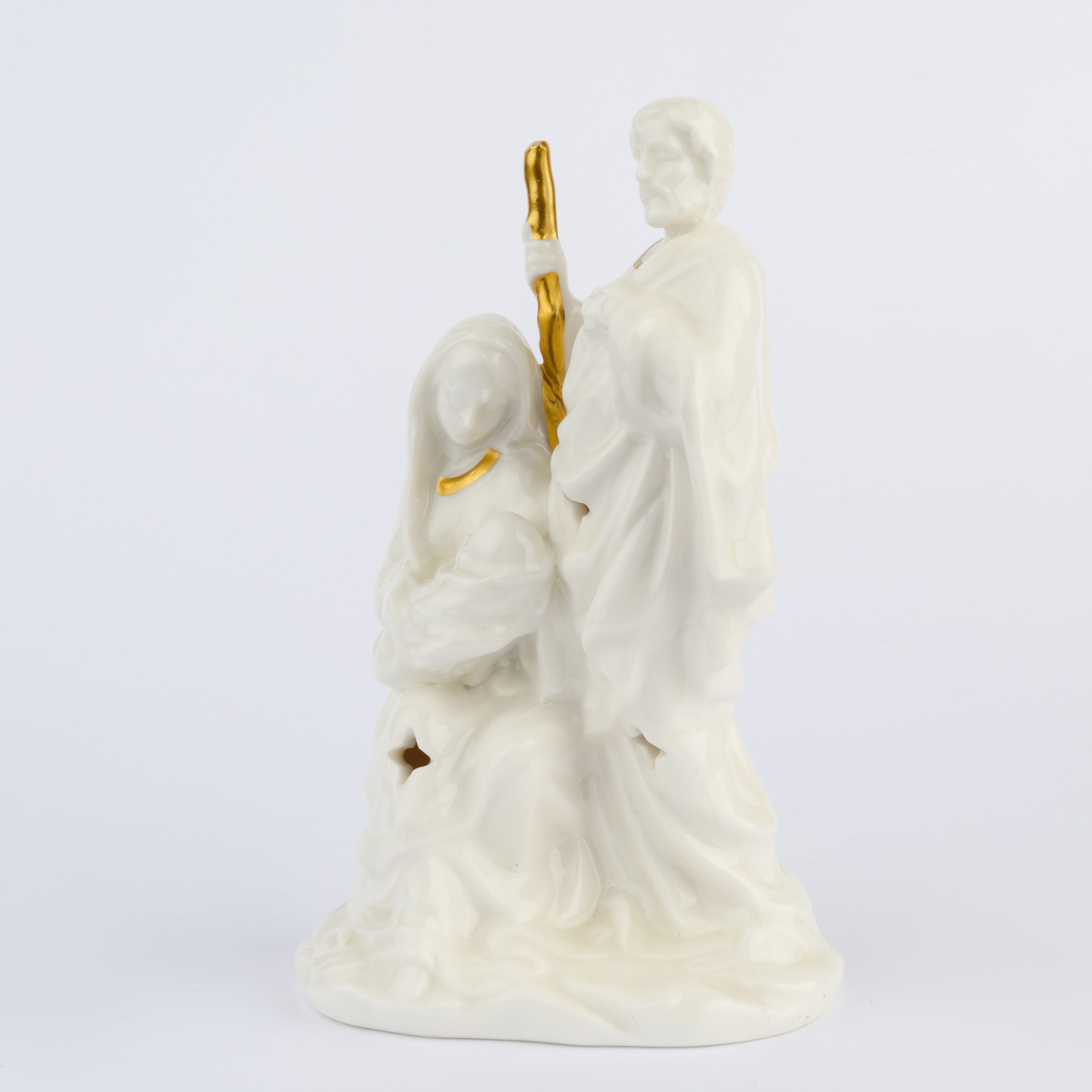 PORCELAIN NATIVITY WITH LED LIGHT