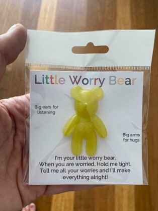 Little Worry Bear Key RIng