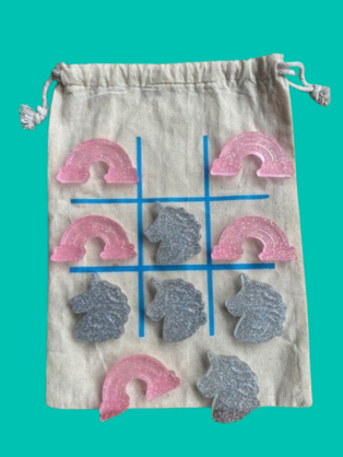 Unicorn and Rainbow Tic Tac Toe