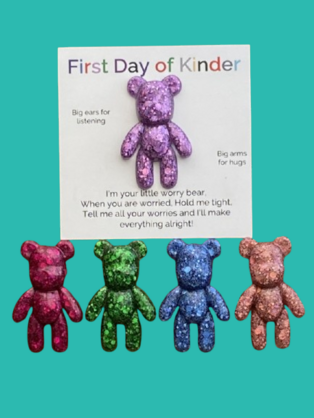 First Day of Kinder Worry Bear