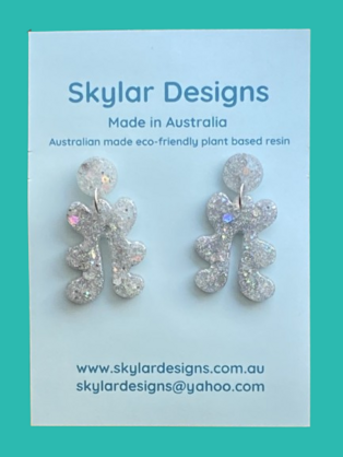 Doja- Eco-resin Glitter Dangle earrings
