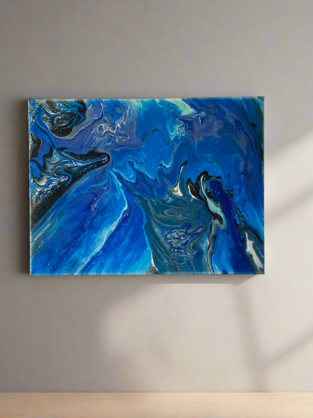 Fluid art painting