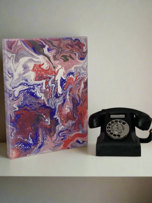 Fluid art painting