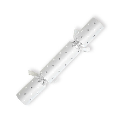 Diamond 11" White with Silver Catering Crackers