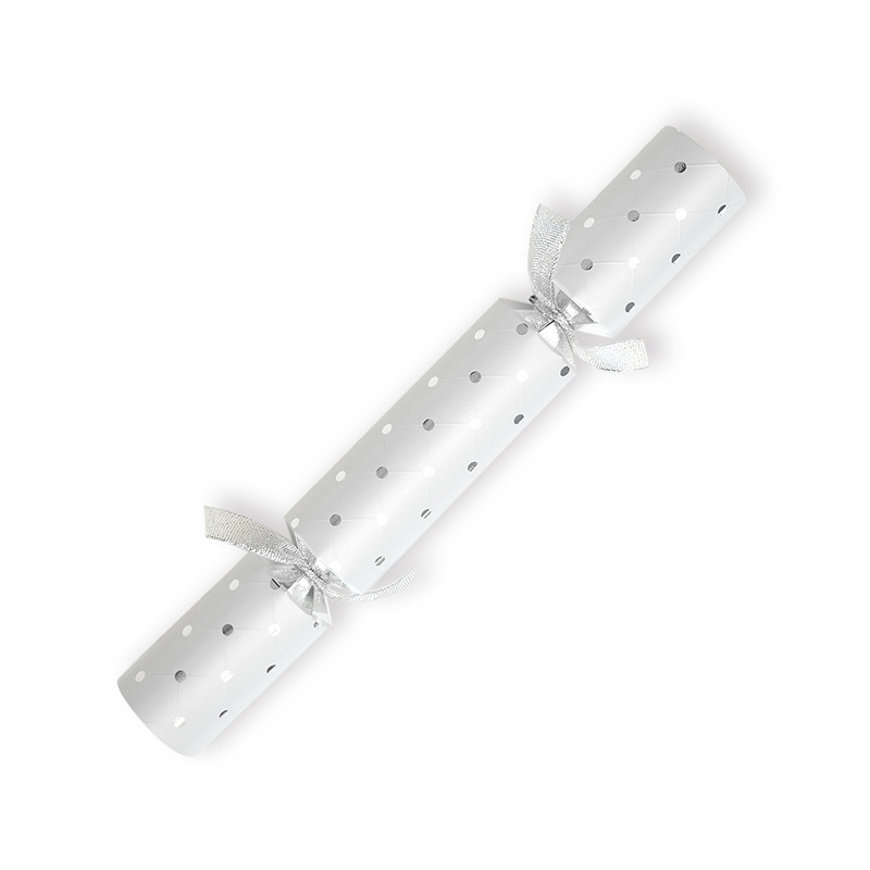 Diamond 11" White with Silver Catering Crackers