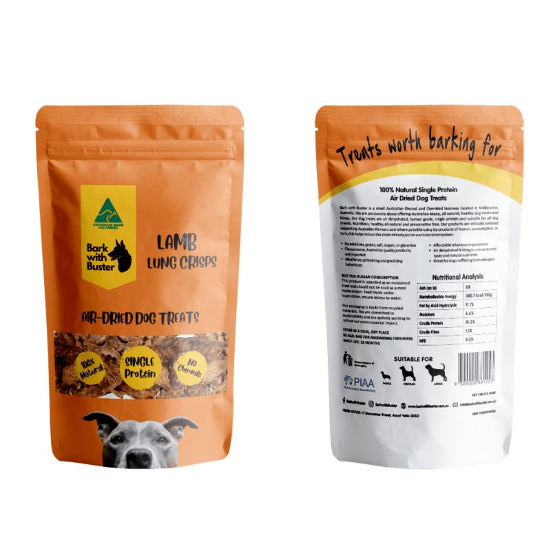Dog Treats Lamb Lung Crisps