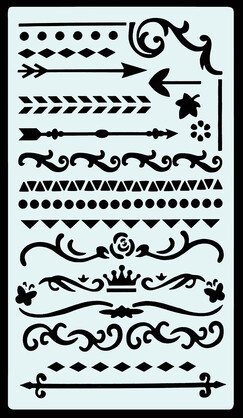 Essentials Dotted Journal Stencil Set